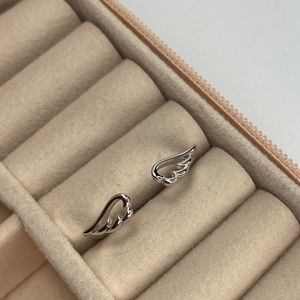 925 Sterling Silver Angel Wings Adjustable Ring